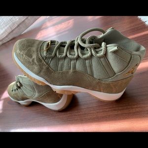 Woman’s Air Jordan 11 Neutral Olive Shoes